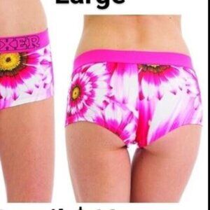 BOGO Joe Boxer Pink Sunflower Boyshort all sizes NWT